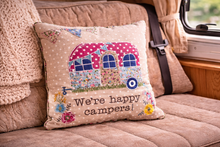Load image into Gallery viewer, Linen Blend Emboridered Camper Van Cushion - Derbyshire Gift Centre
