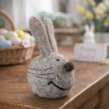 Load image into Gallery viewer, Wool Bunny With Whiskers - Derbyshire Gift Centre
