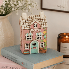 Load image into Gallery viewer, Village Pottery Ceramic 'Book Shop' Candle Holder
