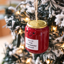 Load image into Gallery viewer, Clive The Cranberry Sauce Ceramic Ornament - Derbyshire Gift Centre
