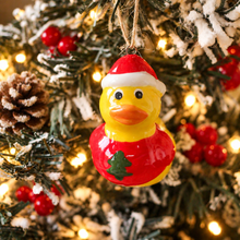 Load image into Gallery viewer, Ceramic Duck With Festive Outfit Ornament
