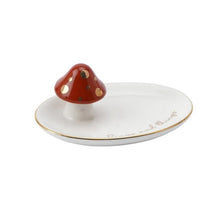 Load image into Gallery viewer, &quot;Rings and Things&quot; Ceramic Mushroom Ring Dish

