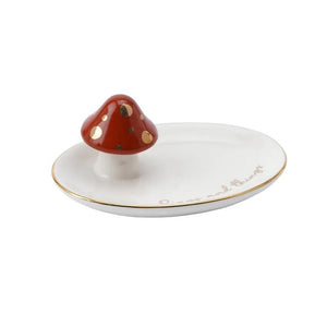 "Rings and Things" Ceramic Mushroom Ring Dish