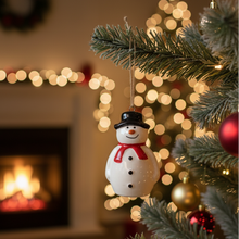 Load image into Gallery viewer, Ceramic Snowman Christmas Tree Ornament

