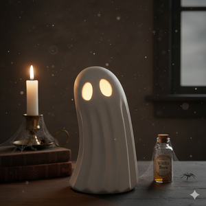 Large Stoneware Standing Ghost Figure