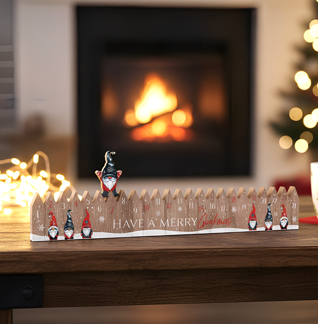 Have A Merry Gonkmas Wooden Reusable Advent