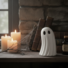 Load image into Gallery viewer, Medium Stoneware Standing Ghost Figure
