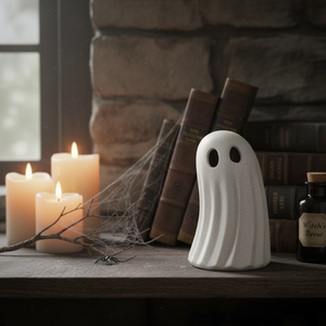 Medium Stoneware Standing Ghost Figure