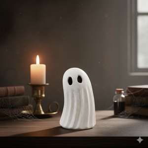 Medium Stoneware Standing Ghost Figure