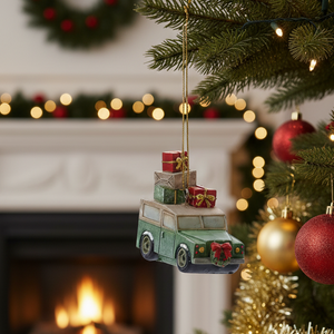 Resin Landrover Christmas Tree Ornament