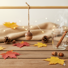Load image into Gallery viewer, Cute Smiling Acorn Ornament
