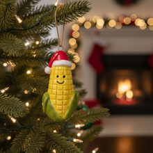 Load image into Gallery viewer, Smiling Ceramic Corn Hanging Ornament
