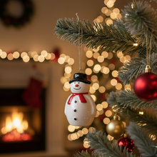 Load image into Gallery viewer, Ceramic Snowman Christmas Tree Ornament
