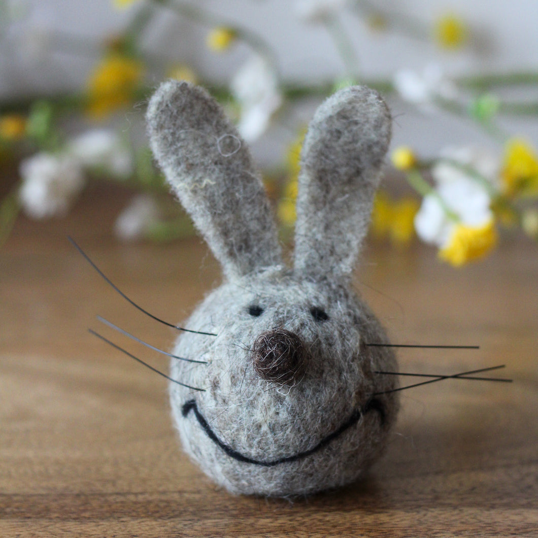 Wool Bunny With Whiskers