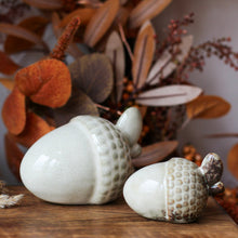 Load image into Gallery viewer, Stoneware Ceramic Hand Glazed Acorn Ornament - Various SIzes
