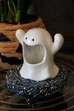 Load image into Gallery viewer, Open Mouth Ceramic Ghost Candle Holder
