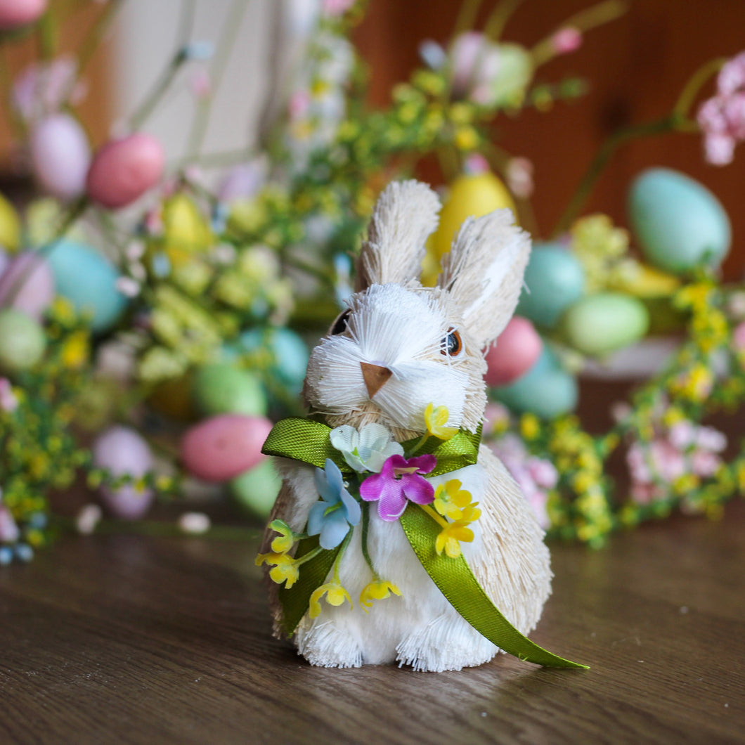 Small Bristle Bunny With False Flowers