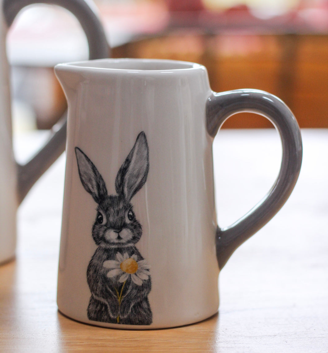 Stunning Decorative Ceramic Hare Print Jugs - Various Sizes