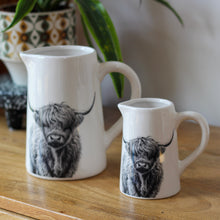 Load image into Gallery viewer, Beautiful Ceramic Highland Cow Print Jug - Various Sizes
