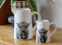 Load image into Gallery viewer, Beautiful Ceramic Highland Cow Print Jug - Various Sizes
