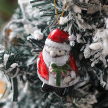 Load image into Gallery viewer, Ceramic Traditional Santa Ornament
