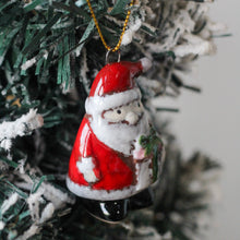 Load image into Gallery viewer, Ceramic Traditional Santa Ornament
