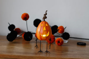 Heaven Sends Metal & Resin Light Up Pumpkin - Various Styles