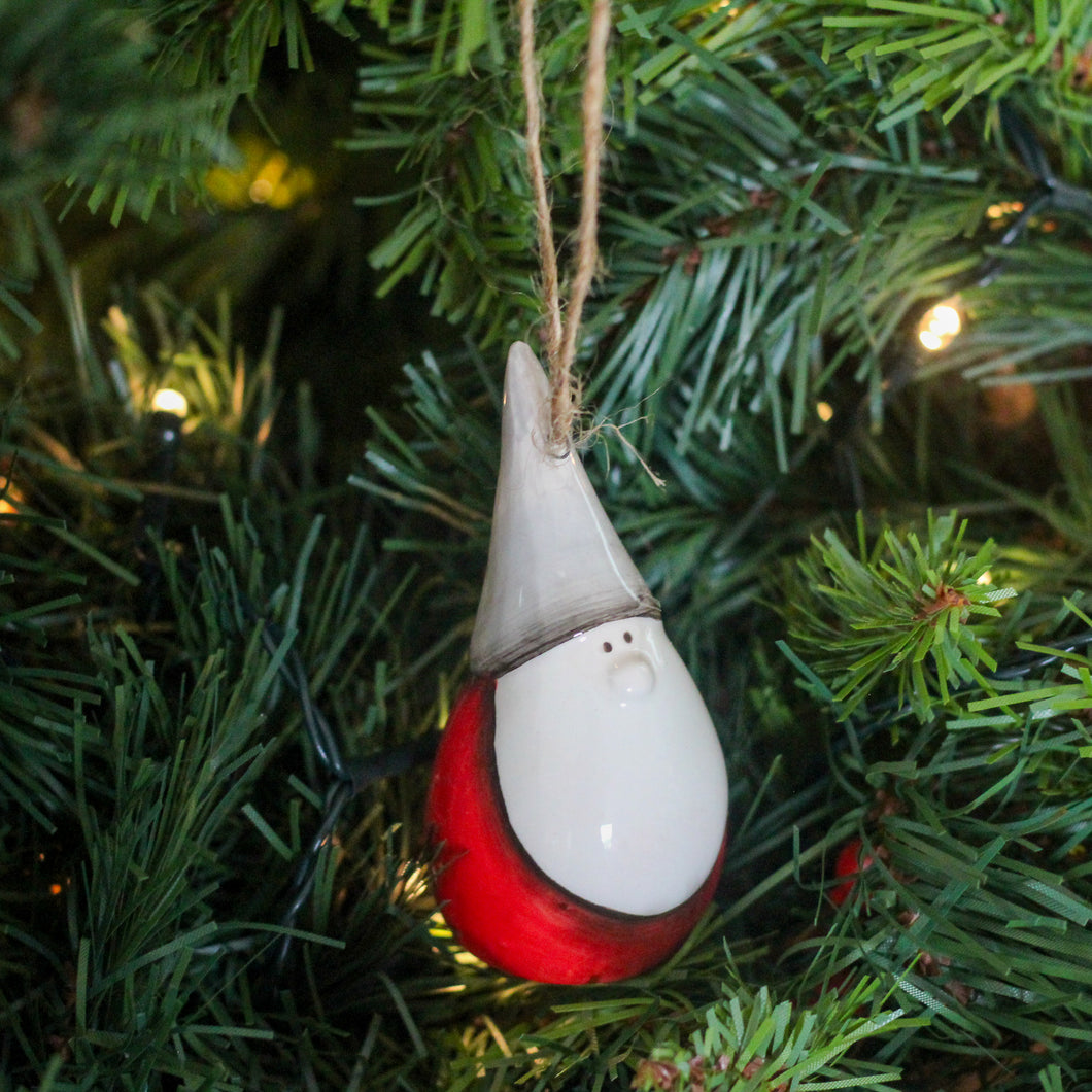 Ceramic Nordic Santa Christmas Tree Ornament