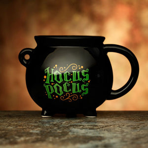 Ceramic 'Hocus Pocus' Cauldron Shaped Mug