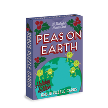 Load image into Gallery viewer, Peas On Earth Festive Puzzle Card Game
