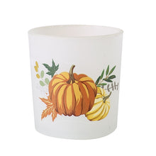 Load image into Gallery viewer, Glass Pumpkin Candle Holder - Small

