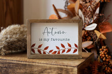 Load image into Gallery viewer, Mini Autumn Wood Framed Signs - Various Designs - Derbyshire Gift Centre
