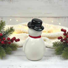 Load image into Gallery viewer, Ceramic Snowman Decoration

