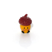 Load image into Gallery viewer, Handblown Glass Smiling Acorn Ornament
