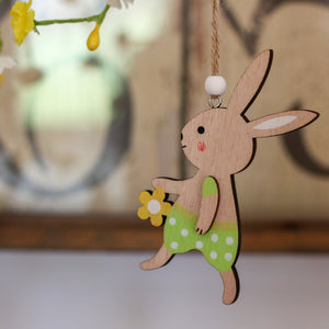 Wooden Bunny Decoration