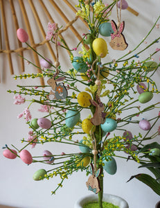 Gisela Graham Pastel Easter Egg Tree In Ceramic Pot