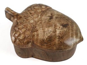 Mango Wood Acorn Box