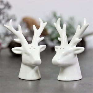Ceramic Reindeer Salt & Pepper Shakers