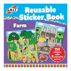 GALT Reusable Sticker Book - Farm - Derbyshire Gift Centre