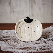 Load image into Gallery viewer, Black &amp; White Pumpkin Dish
