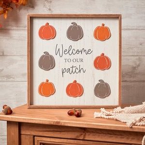 'Welcome To Our Patch' Wooden Plaque