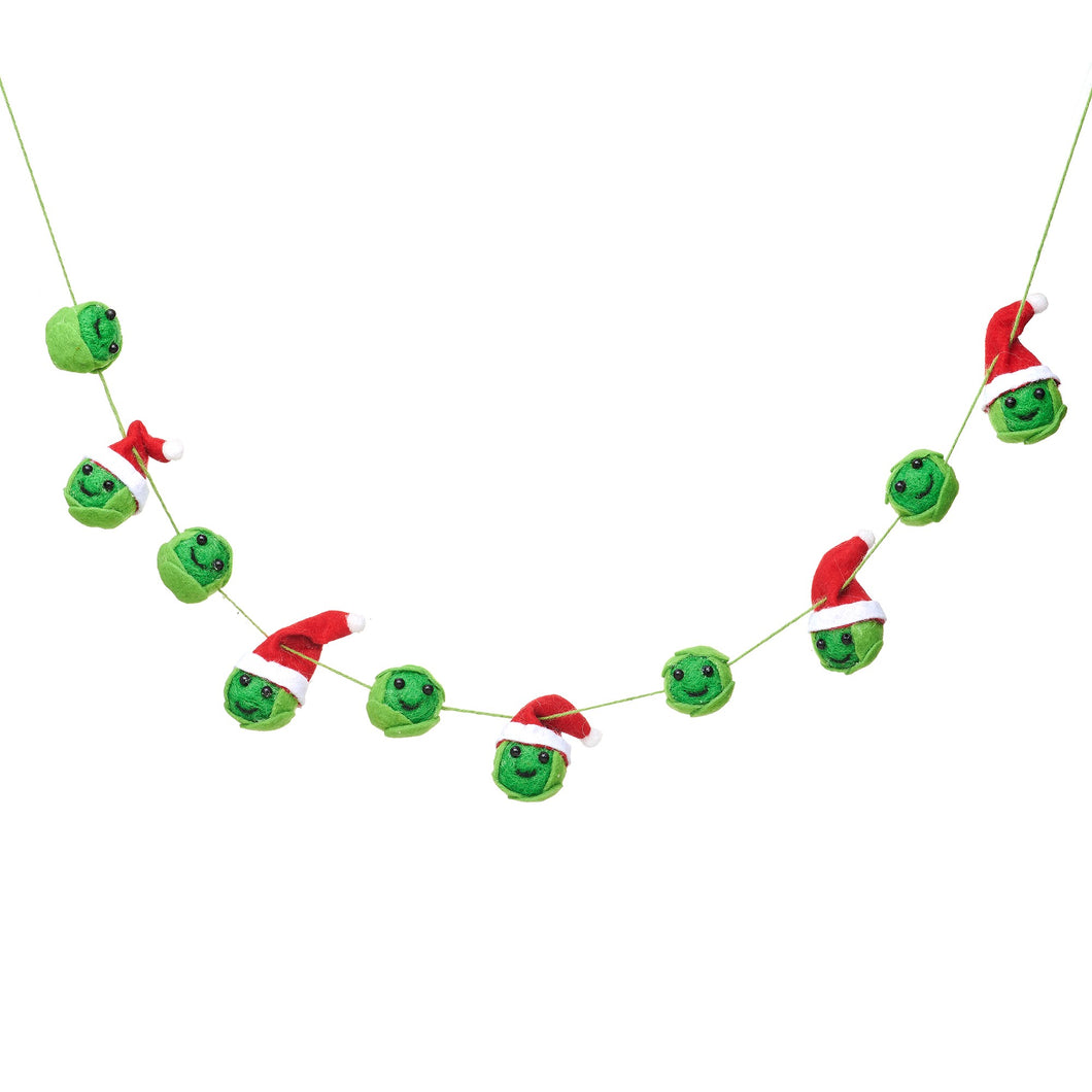 Sass & Belle Felt Sprout Christmas Garland