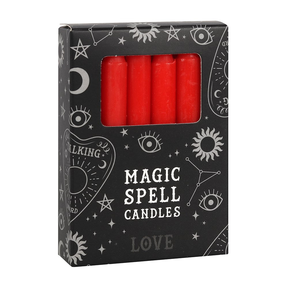 12 Red Spell Candles - 'Love'