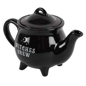 Witches Brew Black Ceramic Teapot