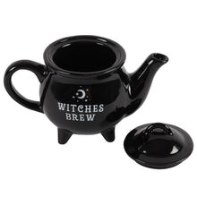 Load image into Gallery viewer, Witches Brew Black Ceramic Teapot
