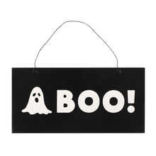 Load image into Gallery viewer, &#39;Boo&#39; Hanging Wooden Sign

