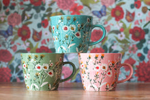 Load image into Gallery viewer, Gisela Graham Wild Daisy Stoneware Mug - Pink - Derbyshire Gift Centre
