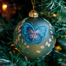 Load image into Gallery viewer, Glass Butterfly Embellished Bauble
