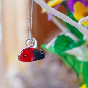 Tiny Glass Ladybird Ornament