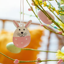 Load image into Gallery viewer, Small Metal Hanging Bunny - Pink
